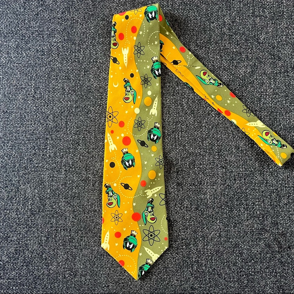 •1995 Marvin The Martian & K-9 Silk Tie•